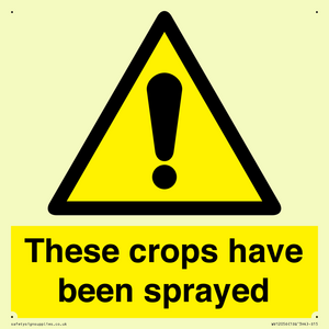 These crops have been sprayed
